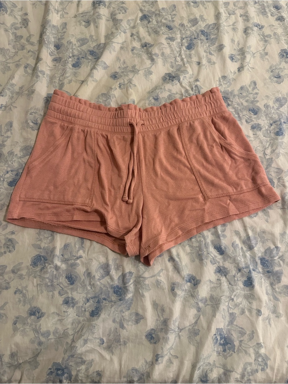 SO Women's Coral Drawstring Athletic Lounge Shorts
